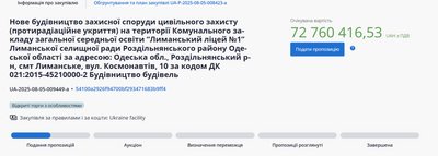 На Одещині збудують протирадіаційне укриття вартістю понад 72 млн гривень На Одещині збудують протирадіаційне укриття вартістю понад 72 млн гривень