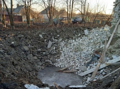 Наслідки обстрілів Донеччини 23 січня. Фото: сайт поліції Донеччини Наслідки обстрілів Донеччини 23 січня. Фото: сайт поліції Донеччини
