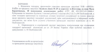 Одеська фірма демонтує 25 ліцей у Житомирі за 10 мільйонів. Що відомо