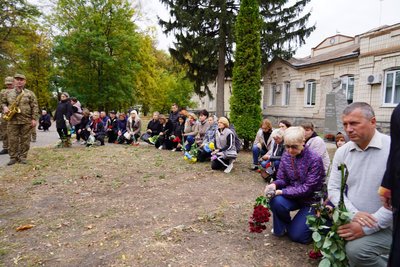 В Охтирці на Сумщині попрощалися з військовим Дмитром Воронежським
