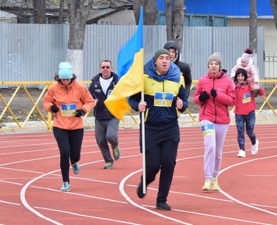 Учасники забігу у Кам'янці-Подільському Учасники забігу у Кам'янці-Подільському