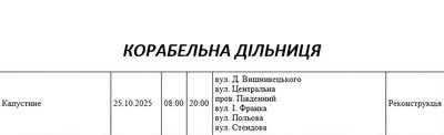 Де вимикатимуть світло на Миколаївщині 25 жовтня Де вимикатимуть світло на Миколаївщині 25 жовтня
