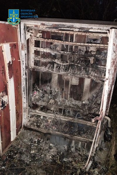 Палили релейні шафи на замовлення РФ. На Вінниччині двох людей підозрюють в держзраді та диверсії Палили релейні шафи на замовлення РФ. На Вінниччині двох людей підозрюють в держзраді та диверсії