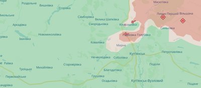 Ситуація поблизу Куп'янська на 12 серпня 2025 року Ситуація поблизу Куп'янська на 12 серпня 2025 року