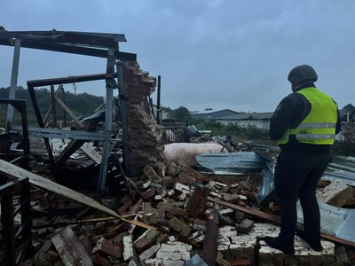 Росія атакувала "Герань-2" сільгосппідприємство у Рясному Золочівської громади Росія атакувала "Герань-2" сільгосппідприємство у Рясному Золочівської громади