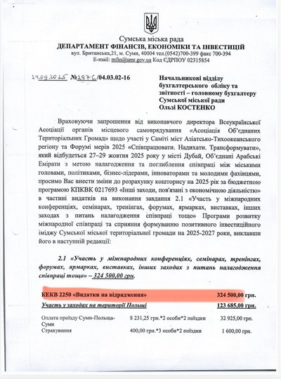 Копенгаген, Стокгольм та Дубай: топчиновники Сум поїхали у закордонні відрядження Копенгаген, Стокгольм та Дубай: топчиновники Сум поїхали у закордонні відрядження