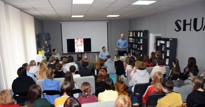 Презентація книжки про військового "Сержант В’юн", Тернопільщина, Шумськ, лютий 2025 Презентація книжки про військового "Сержант В’юн", Тернопільщина, Шумськ, лютий 2025