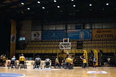 Гра у баскетбол на кріслах колісних під час відбіркових змагань до Ігор Нескорених 2024 Гра у баскетбол на кріслах колісних під час відбіркових змагань до Ігор Нескорених 2024