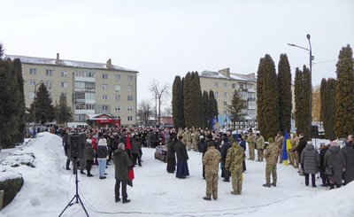 На Тернопільщині попрощалися з військовим Тарасом Мельничуком, похорон, 18 лютого 2026 року