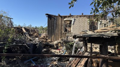 Зруйнований будинок Іверське Донецька область 27 серпня 2025 рік Зруйнований будинок Іверське Донецька область 27 серпня 2025 рік