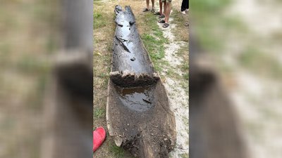 "Виявили біля самого берега": чотири човни-довбанки знайшли місцеві жителі в озері на Рівненщині