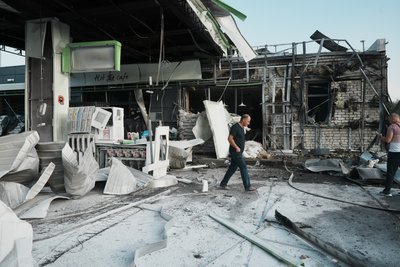 Бойовий дрон влучив по АЗС у Слобідському районі Харкова 28 серпня Бойовий дрон влучив по АЗС у Слобідському районі Харкова 28 серпня