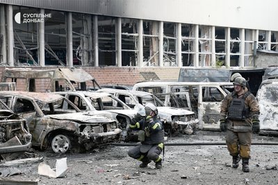 Слов'янськ, обстріл 12 липня 2025 року, ДСНС Слов'янськ, обстріл 12 липня 2025 року, ДСНС