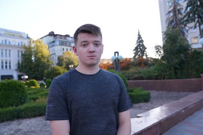 Ілля Семків, учасник протестної ходи Ілля Семків, учасник протестної ходи