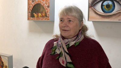 У Луцьку відкрили виставку художніх робіт художниці, яка мешкає в США У Луцьку відкрили виставку художніх робіт художниці, яка мешкає в США