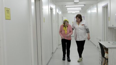 На Вінниччині працює модульне містечко для літніх ВПО з Херсонщини На Вінниччині працює модульне містечко для літніх ВПО з Херсонщини