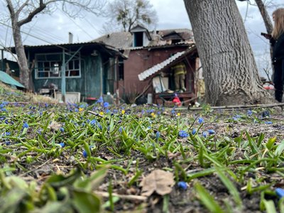 Наслідки дронового удару РФ у Новобаварському районі Харкова