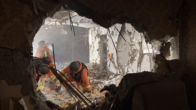 Російський "Шахед" поцілив у житловий будинок у Салтівському районі Харкова
