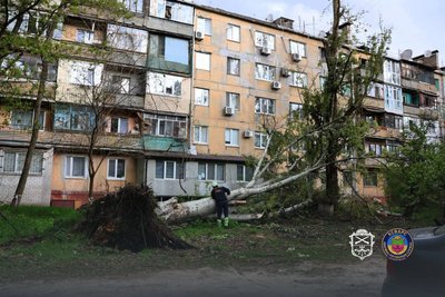 Негода в Запоріжжі: сильний вітер вирує містом Негода в Запоріжжі: сильний вітер вирує містом