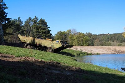 жабка, переправа, ПТС-2, 211 бригада, плаваючий транспортер жабка, переправа, ПТС-2, 211 бригада, плаваючий транспортер