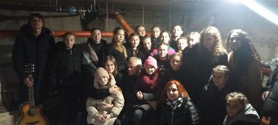 Вихованці Баранівської школи мистецтв в укритті Вихованці Баранівської школи мистецтв в укритті