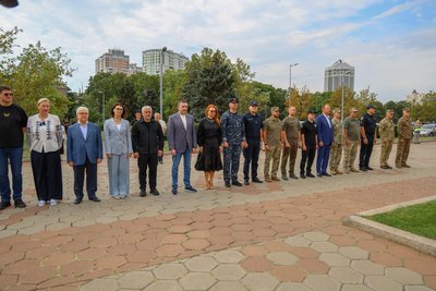 Над Одещиною за допомогою БпЛА підняли найбільший український стяг Над Одещиною за допомогою БпЛА підняли найбільший український стяг