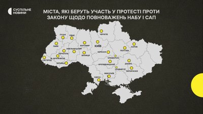 В Україні другий день протестів проти закону, який нівелює незалежність НАБУ та САП