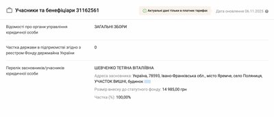 Тетяна Шевченко, ТОВ "Галичина-Цукор" Тетяна Шевченко, ТОВ "Галичина-Цукор"