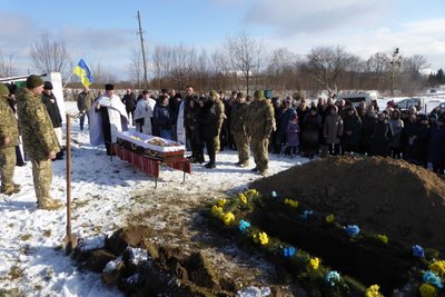 Прощання з військовим, Василь Чернюк, Тернопільщина, січень 2025