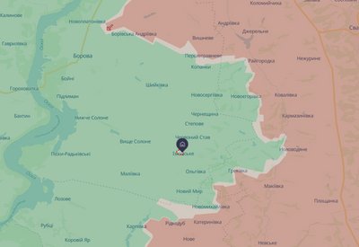 Ізюмське Борівської громади на карті DeepState станом на 21 листопада 2025 року Ізюмське Борівської громади на карті DeepState станом на 21 листопада 2025 року