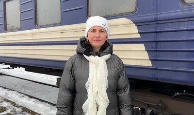 Наталія Воробець, жителька Калуша, "вагон незламності", Івано-Франківщина Наталія Воробець, жителька Калуша, "вагон незламності", Івано-Франківщина