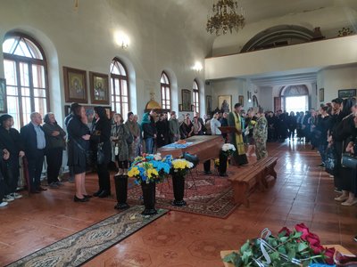 Прощання з військовим Романом Сабаєвим