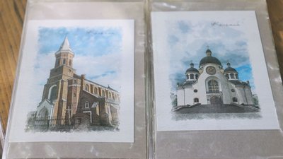 Коломия, листівка, собор Коломия, листівка, собор