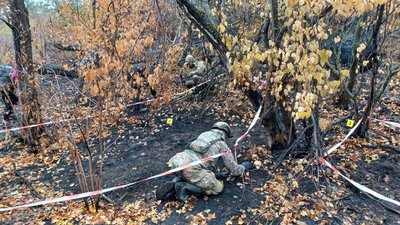 Пошуковий загон "Плацдарм" загиблі останки тіла військовий армії РФ Долина Донецька область 14 жовтня 2024 рік Пошуковий загон "Плацдарм" загиблі останки тіла військовий армії РФ Долина Донецька область 14 жовтня 2024 рік