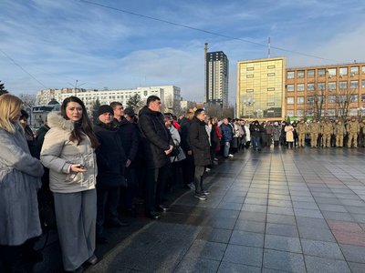 У Черкасах до четвертої річниці повномасштабної війни провели молебень У Черкасах до четвертої річниці повномасштабної війни провели молебень
