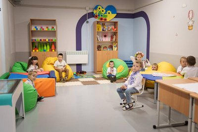 Діти в укритті Савинського ліцею Діти в укритті Савинського ліцею