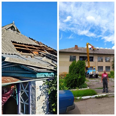 У Кобеляцькій громаді на Полтавщині третю добу прибирають наслідки негоди У Кобеляцькій громаді на Полтавщині третю добу прибирають наслідки негоди