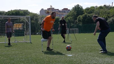 Ампфутбол, ветерани, Франківськ Ампфутбол, ветерани, Франківськ