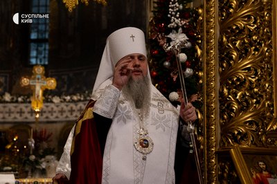 У Києві в Михайлівському соборі віряни зібралися на різдвяний Святвечір У Києві в Михайлівському соборі віряни зібралися на різдвяний Святвечір
