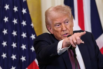 Президент США Дональд Трамп під час прес-конференції у Білому домі Президент США Дональд Трамп під час прес-конференції у Білому домі