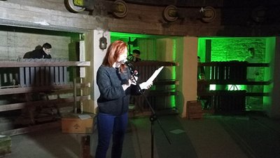 Без костюмів і декорацій: в укритті Житомирського облмуздрамтеатру презентували літературний перформанс "Відсіч" Без костюмів і декорацій: в укритті Житомирського облмуздрамтеатру презентували літературний перформанс "Відсіч"