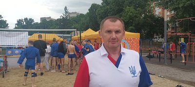 Організатор чемпіонату України з пляжного самбо в Тернополі Віталій Гнатишин Організатор чемпіонату України з пляжного самбо в Тернополі Віталій Гнатишин