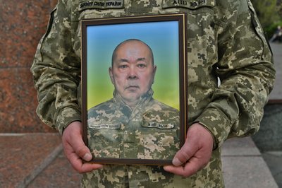 Похорон, ЗСУ, Тернопільщина, Айбек Лесбаєв Похорон, ЗСУ, Тернопільщина, Айбек Лесбаєв