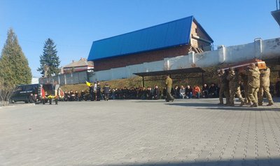 Під час прощання з Віктором Ворожцовим з Хмельницького Під час прощання з Віктором Ворожцовим з Хмельницького
