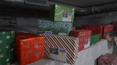 Німецькі волонтери передали подарунки дітям з Краснопільської громади на Сумщині
