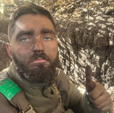 Максим Маційчук під час перебування на фронті