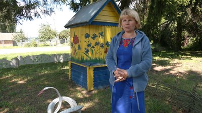 Український прапор: під час окупації Чернігівщини росіяни намагались спалити стяг у грубі Український прапор: під час окупації Чернігівщини росіяни намагались спалити стяг у грубі