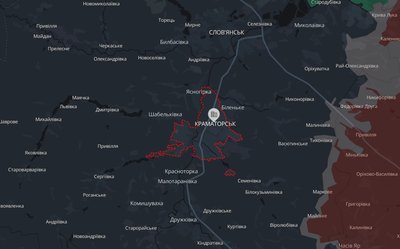 Місто Краматорськ Донецької області на мапі аналітичного проєкту DeepState 20 липня 2026 року Місто Краматорськ Донецької області на мапі аналітичного проєкту DeepState 20 липня 2026 року