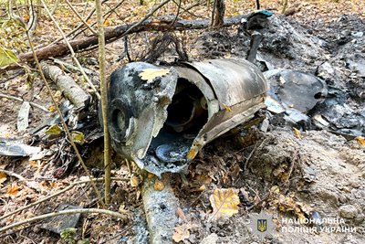 Уламки «Герані-5» знайшли у лісі у Рівненському районі Уламки «Герані-5» знайшли у лісі у Рівненському районі