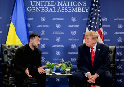 Президент США Дональд Трамп зустрівся з президентом України Володимиром Зеленським під час 81-ї Генеральної Асамблеї ООН у Нью-Йорку, США, 22 вересня 2026 року Президент США Дональд Трамп зустрівся з президентом України Володимиром Зеленським під час 81-ї Генеральної Асамблеї ООН у Нью-Йорку, США, 22 вересня 2026 року